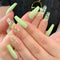 24pcs/set Long Stiletto Fake Nails Punk Snake Pattern Black White Matte False Nails Artificial Full Nail Tips Manicure Tools