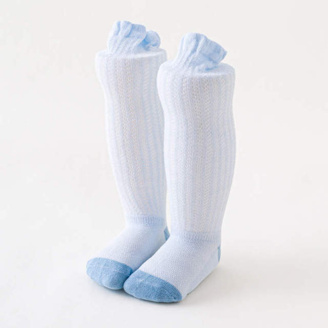 Balleenshiny Baby Girl Socks Toddler Baby Bow Cotton Mesh Breathable Socks Newborn Infant Non-slip Baby Girls Socks 0-3 years