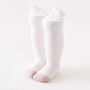 Balleenshiny Baby Girl Socks Toddler Baby Bow Cotton Mesh Breathable Socks Newborn Infant Non-slip Baby Girls Socks 0-3 years