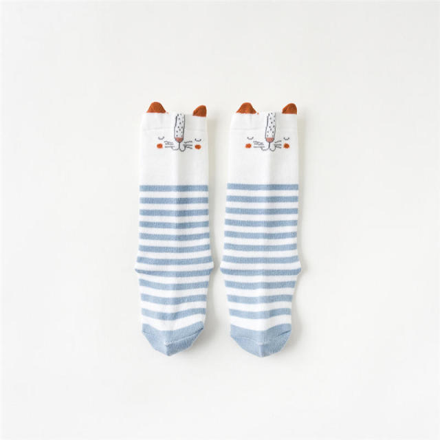 Balleenshiny Baby Girl Socks Toddler Baby Bow Cotton Mesh Breathable Socks Newborn Infant Non-slip Baby Girls Socks 0-3 years