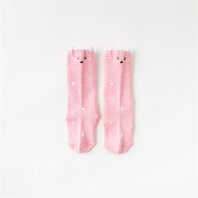 Balleenshiny Baby Girl Socks Toddler Baby Bow Cotton Mesh Breathable Socks Newborn Infant Non-slip Baby Girls Socks 0-3 years