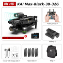 KAI ONE Pro/Max GPS Drone  8K HD Dual Camera Three-axis gimbal Brushless Motor With 5G Wifi Quadcopter Rc Distance 1.2km Gifts