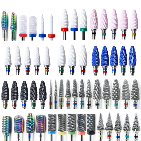 67 Type Ceramic And Tungsten Nail Drill Bit  For Electric Manicure Machine Size Is 2.35mm Nail Tools