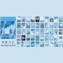 JIANWU 50 Sheets Wish Life Series Cute Stickers Art Decoration Paper Stickers DIY Material Paper DIY Journal School Supplies