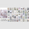 JIANWU 50 Sheets Wish Life Series Cute Stickers Art Decoration Paper Stickers DIY Material Paper DIY Journal School Supplies
