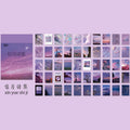 JIANWU 50 Sheets Wish Life Series Cute Stickers Art Decoration Paper Stickers DIY Material Paper DIY Journal School Supplies