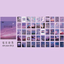 JIANWU 50 Sheets Wish Life Series Cute Stickers Art Decoration Paper Stickers DIY Material Paper DIY Journal School Supplies