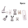 11pcs/set Cloth Leather Splice Presser Foot Durable Accessories Metal Multifunction Foot for Household Sewing Machines