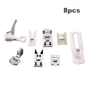 11pcs/set Cloth Leather Splice Presser Foot Durable Accessories Metal Multifunction Foot for Household Sewing Machines