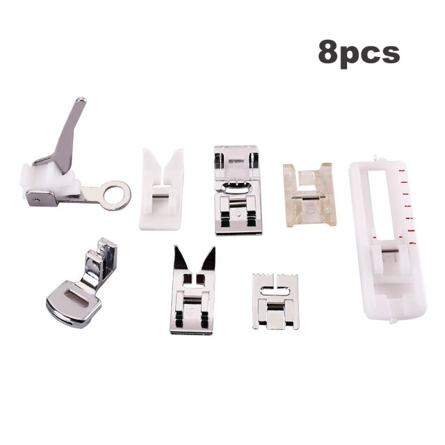 11pcs/set Cloth Leather Splice Presser Foot Durable Accessories Metal Multifunction Foot for Household Sewing Machines