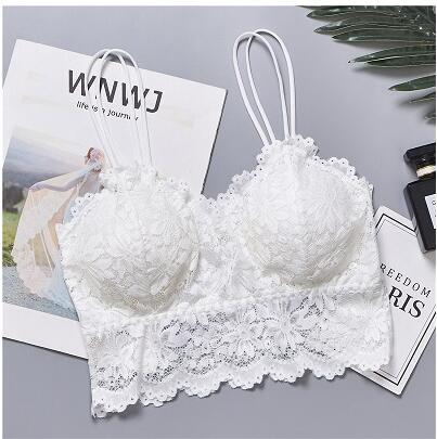New Arrival Women Push Up Wireless Lace Bra Top Women Plus Size Bralette Underwear Lingerie Full Cup