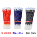 Gel Pen Refill Set Black Blue Red ink Student ballpoint pen Fast dry Bullet tip 0.5mm School&office writing supplies Stationery
