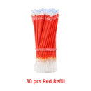 Gel Pen Refill Set Black Blue Red ink Student ballpoint pen Fast dry Bullet tip 0.5mm School&office writing supplies Stationery
