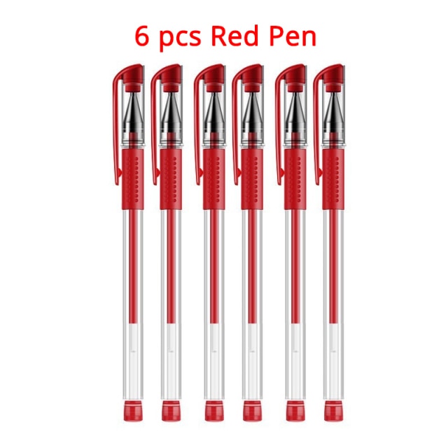 Gel Pen Refill Set Black Blue Red ink Student ballpoint pen Fast dry Bullet tip 0.5mm School&office writing supplies Stationery