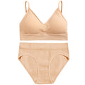 FINETOO Women Seamless Bra Set Bra Top + Pantys Brassiere Fitness Underwear Lingerie Women's Swimwear Push Up Sexy Tank Top Girl