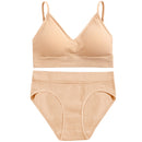 FINETOO Women Seamless Bra Set Bra Top + Pantys Brassiere Fitness Underwear Lingerie Women's Swimwear Push Up Sexy Tank Top Girl