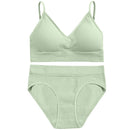 FINETOO Women Seamless Bra Set Bra Top + Pantys Brassiere Fitness Underwear Lingerie Women's Swimwear Push Up Sexy Tank Top Girl