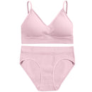 FINETOO Women Seamless Bra Set Bra Top + Pantys Brassiere Fitness Underwear Lingerie Women's Swimwear Push Up Sexy Tank Top Girl