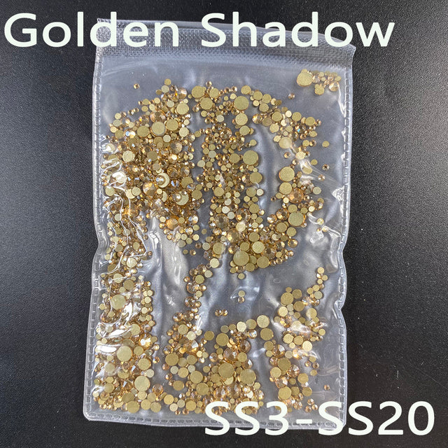 YanRuo Crystal AB Strass Flatback Caviar Glass Diamond Design Mini Glitter Pearl Mini Rhinestones Manicure Nail Art Decoration