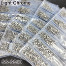 YanRuo Crystal AB Strass Flatback Caviar Glass Diamond Design Mini Glitter Pearl Mini Rhinestones Manicure Nail Art Decoration