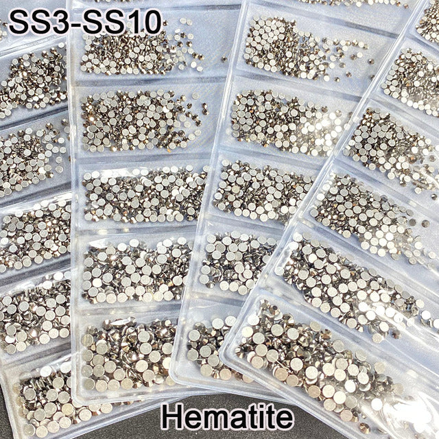 YanRuo Crystal AB Strass Flatback Caviar Glass Diamond Design Mini Glitter Pearl Mini Rhinestones Manicure Nail Art Decoration