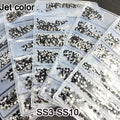 YanRuo Crystal AB Strass Flatback Caviar Glass Diamond Design Mini Glitter Pearl Mini Rhinestones Manicure Nail Art Decoration