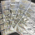 YanRuo Crystal AB Strass Flatback Caviar Glass Diamond Design Mini Glitter Pearl Mini Rhinestones Manicure Nail Art Decoration