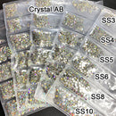 YanRuo Crystal AB Strass Flatback Caviar Glass Diamond Design Mini Glitter Pearl Mini Rhinestones Manicure Nail Art Decoration