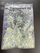 YanRuo Crystal AB Strass Flatback Caviar Glass Diamond Design Mini Glitter Pearl Mini Rhinestones Manicure Nail Art Decoration