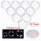Plastic Clear Flat Ball Home Decor Wedding Candy Christmas Patry Photo DIY Ideas Ornament Garden Bauble Jewelry Gifts Box 7-11cm