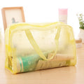 Waterproof PVC Cosmetic Storage Bag for Women Floral Transparent Wash Bag Creative Home Outing Compressed Shower Bag