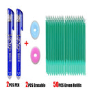 25Pcs Creative Drawing Gel Pen Erasable Refills Rod 0.5mm Ink Washable Handle Ballpoint Pens kawaii Stationery for School Office