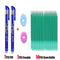25Pcs Creative Drawing Gel Pen Erasable Refills Rod 0.5mm Ink Washable Handle Ballpoint Pens kawaii Stationery for School Office