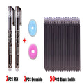 25Pcs Creative Drawing Gel Pen Erasable Refills Rod 0.5mm Ink Washable Handle Ballpoint Pens kawaii Stationery for School Office