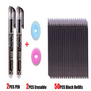 25Pcs Creative Drawing Gel Pen Erasable Refills Rod 0.5mm Ink Washable Handle Ballpoint Pens kawaii Stationery for School Office