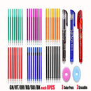 25Pcs Creative Drawing Gel Pen Erasable Refills Rod 0.5mm Ink Washable Handle Ballpoint Pens kawaii Stationery for School Office