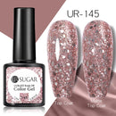 UR SUGAR 7.5ml Reflective Glitter Gel Shiny Rose Red Silver UV Gel Nail Polish Soak Off Colorful Gel Nail Art Decoration