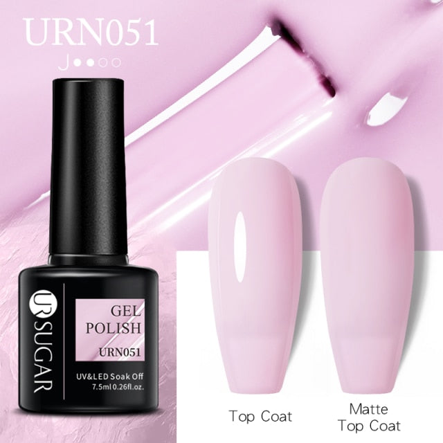 UR SUGAR 7.5ml Gel Nail Polish Semi Permanent 90 Colors Gel Polish Lamp Varnishes Soak Off Nail Art Manicure Base Top Gel