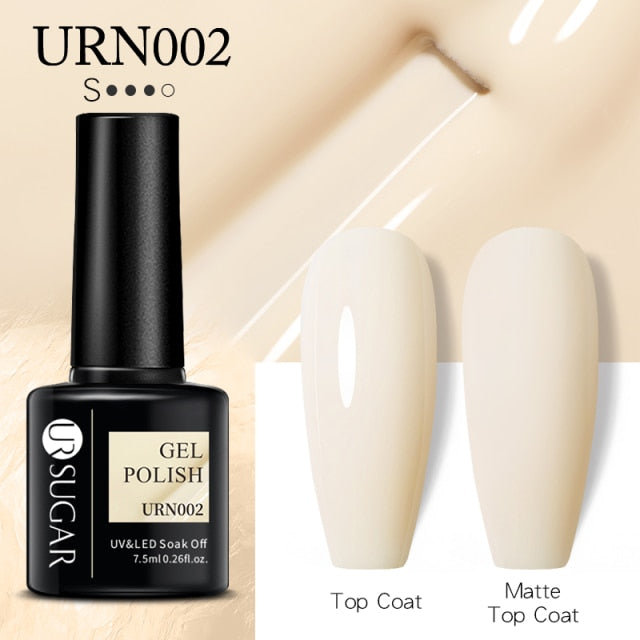 UR SUGAR 7.5ml Gel Nail Polish Semi Permanent 90 Colors Gel Polish Lamp Varnishes Soak Off Nail Art Manicure Base Top Gel