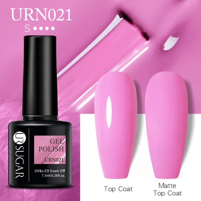 UR SUGAR 7.5ml Gel Nail Polish Semi Permanent 90 Colors Gel Polish Lamp Varnishes Soak Off Nail Art Manicure Base Top Gel