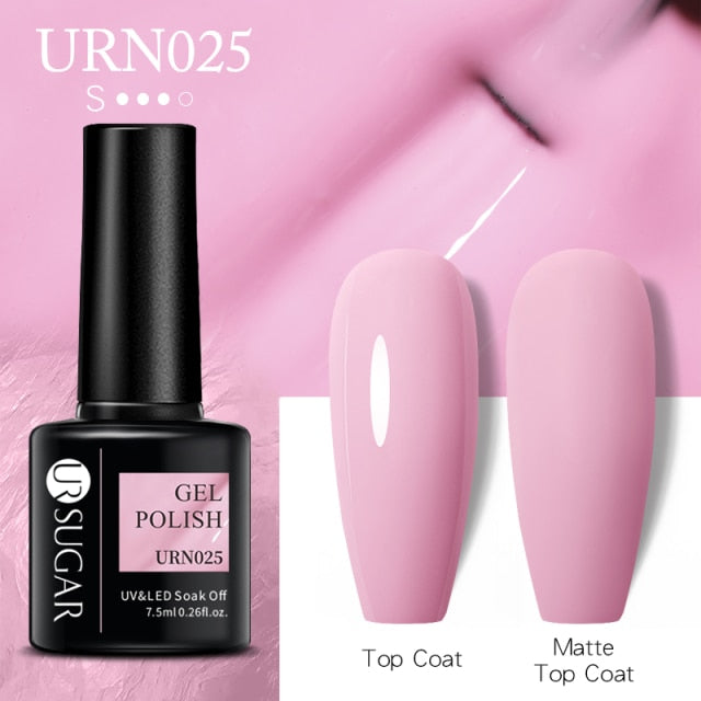 UR SUGAR 7.5ml Gel Nail Polish Semi Permanent 90 Colors Gel Polish Lamp Varnishes Soak Off Nail Art Manicure Base Top Gel
