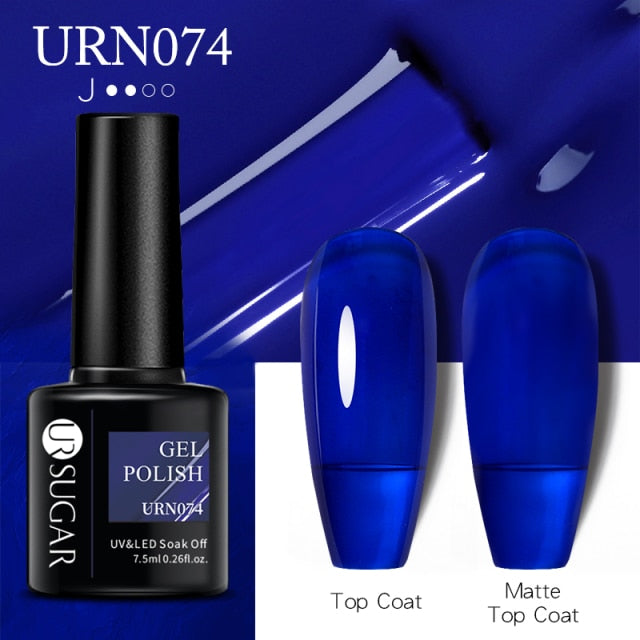 UR SUGAR 7.5ml Gel Nail Polish Semi Permanent 90 Colors Gel Polish Lamp Varnishes Soak Off Nail Art Manicure Base Top Gel