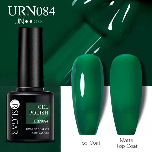 UR SUGAR 7.5ml Gel Nail Polish Semi Permanent 90 Colors Gel Polish Lamp Varnishes Soak Off Nail Art Manicure Base Top Gel