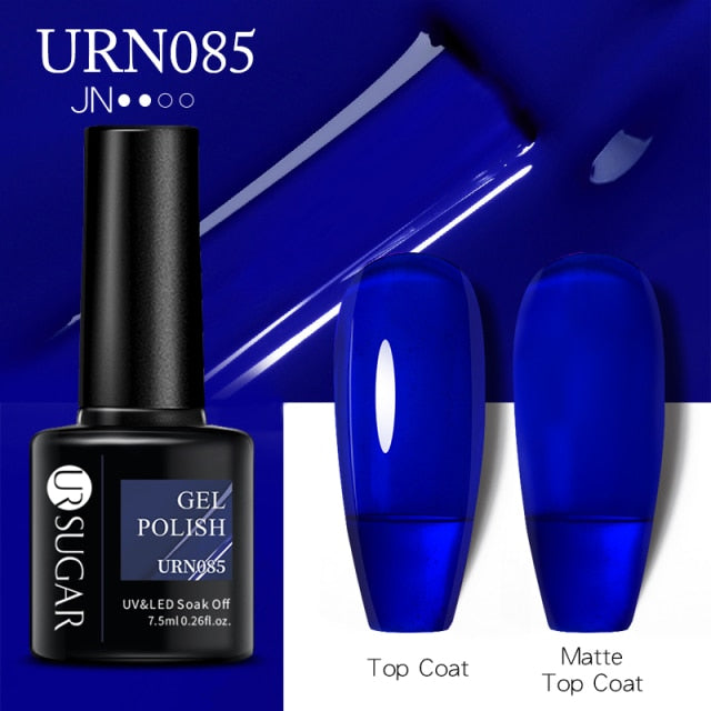 UR SUGAR 7.5ml Gel Nail Polish Semi Permanent 90 Colors Gel Polish Lamp Varnishes Soak Off Nail Art Manicure Base Top Gel