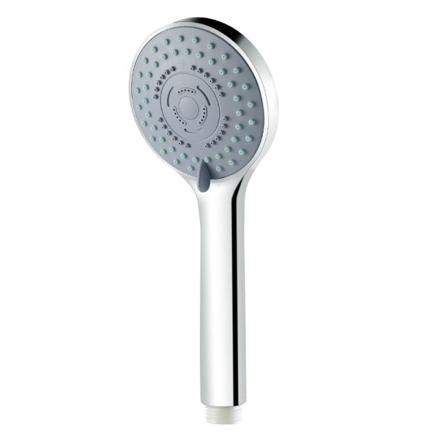 Shower Bath Head Adjustable 3 Mode High Pressure Stone Stream Handheld Shower Head With Negative Ion Activated Ceramic Balls