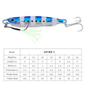 2021 Metal Jig Fishing Lure Weights 10g-60g Trolling Hard Bait Bass Fishing Bait Tackle Trout Jigging Lure Jigs Saltwater Lures