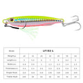 2021 Metal Jig Fishing Lure Weights 10g-60g Trolling Hard Bait Bass Fishing Bait Tackle Trout Jigging Lure Jigs Saltwater Lures