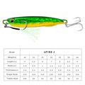 2021 Metal Jig Fishing Lure Weights 10g-60g Trolling Hard Bait Bass Fishing Bait Tackle Trout Jigging Lure Jigs Saltwater Lures