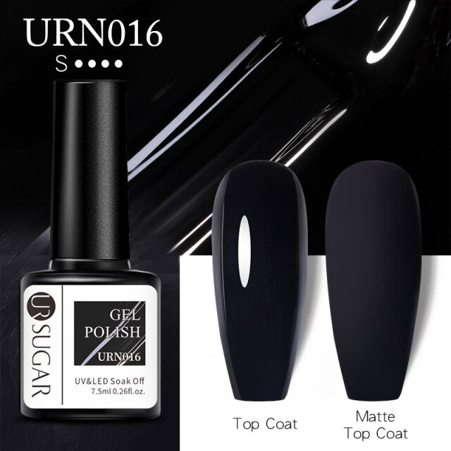 UR SUGAR New 7.5ML Color Gel Nail Polish Semi Permanent UV Gel Varnish All For Manicure Nail Art Gel Polish Base Matte Top Coat