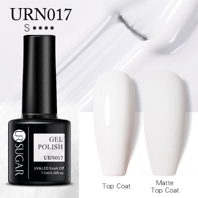 UR SUGAR New 7.5ML Color Gel Nail Polish Semi Permanent UV Gel Varnish All For Manicure Nail Art Gel Polish Base Matte Top Coat